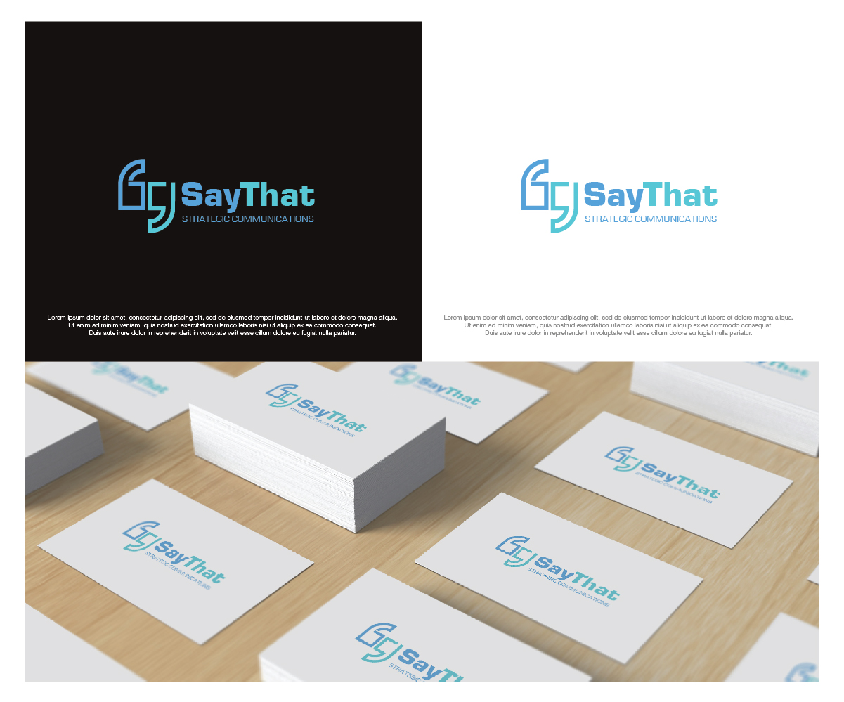 Logo Design by dstudios for Say That | Design #33578084