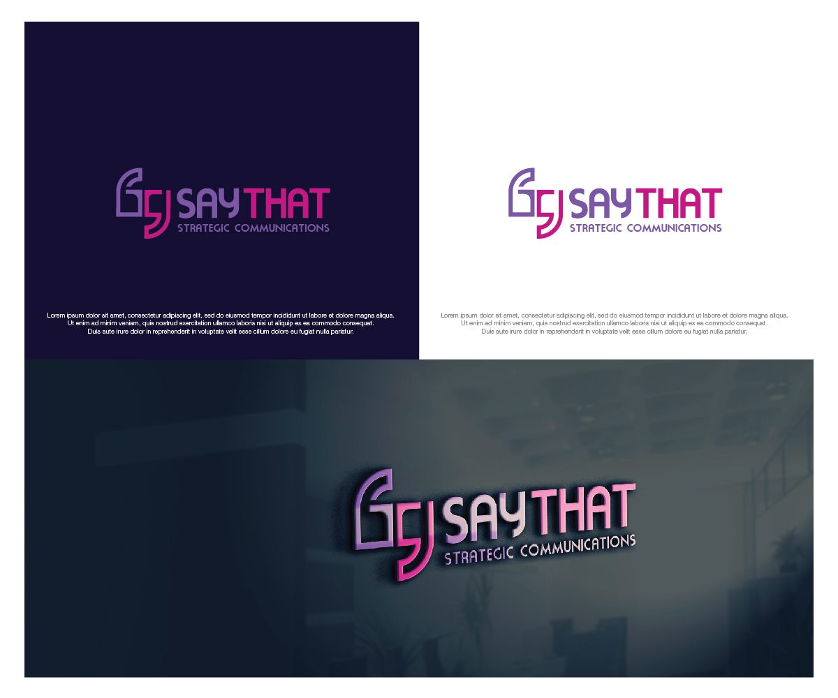 Logo Design by dstudios for Say That | Design #33583330