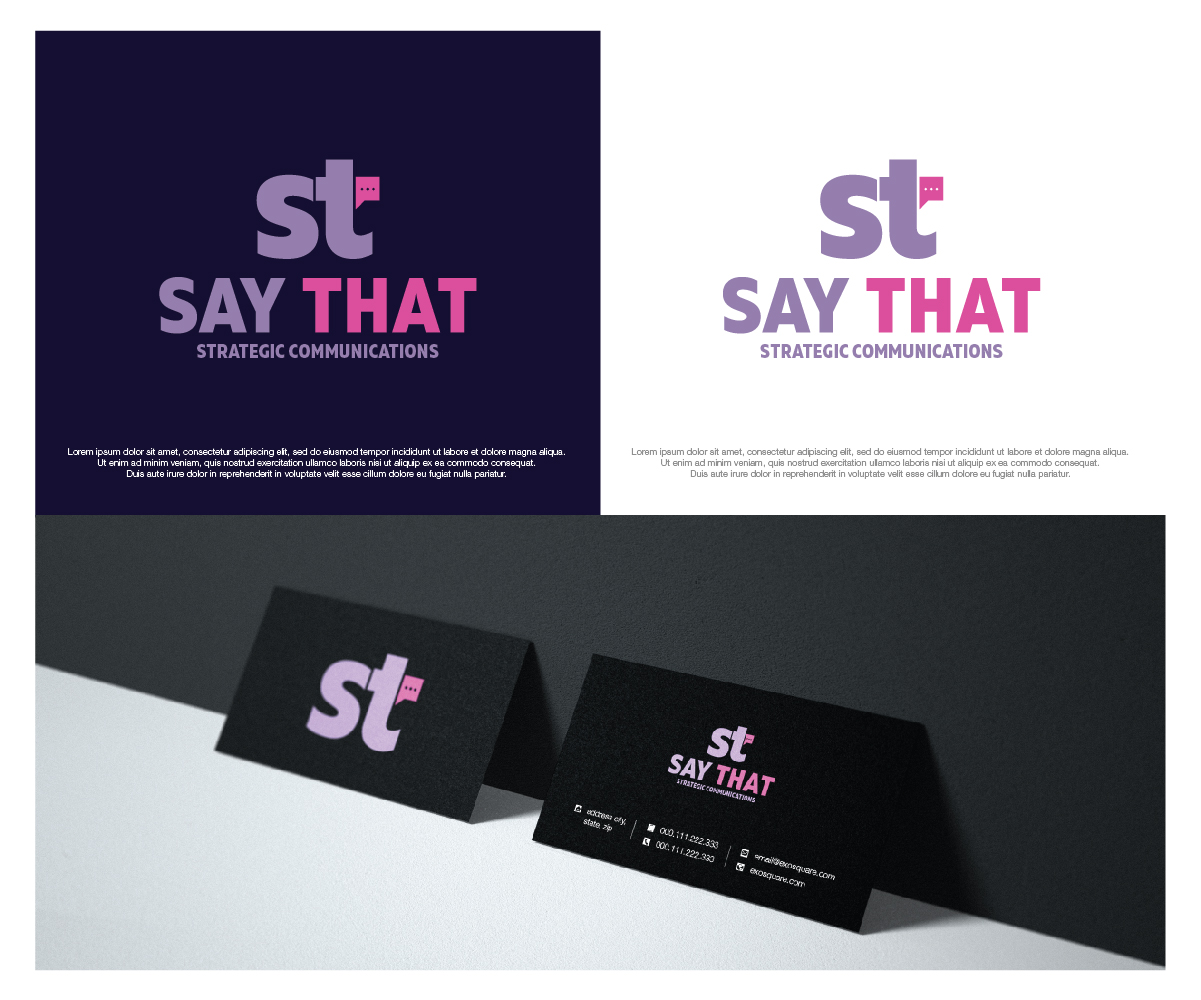 Logo Design by dstudios for Say That | Design #33583337
