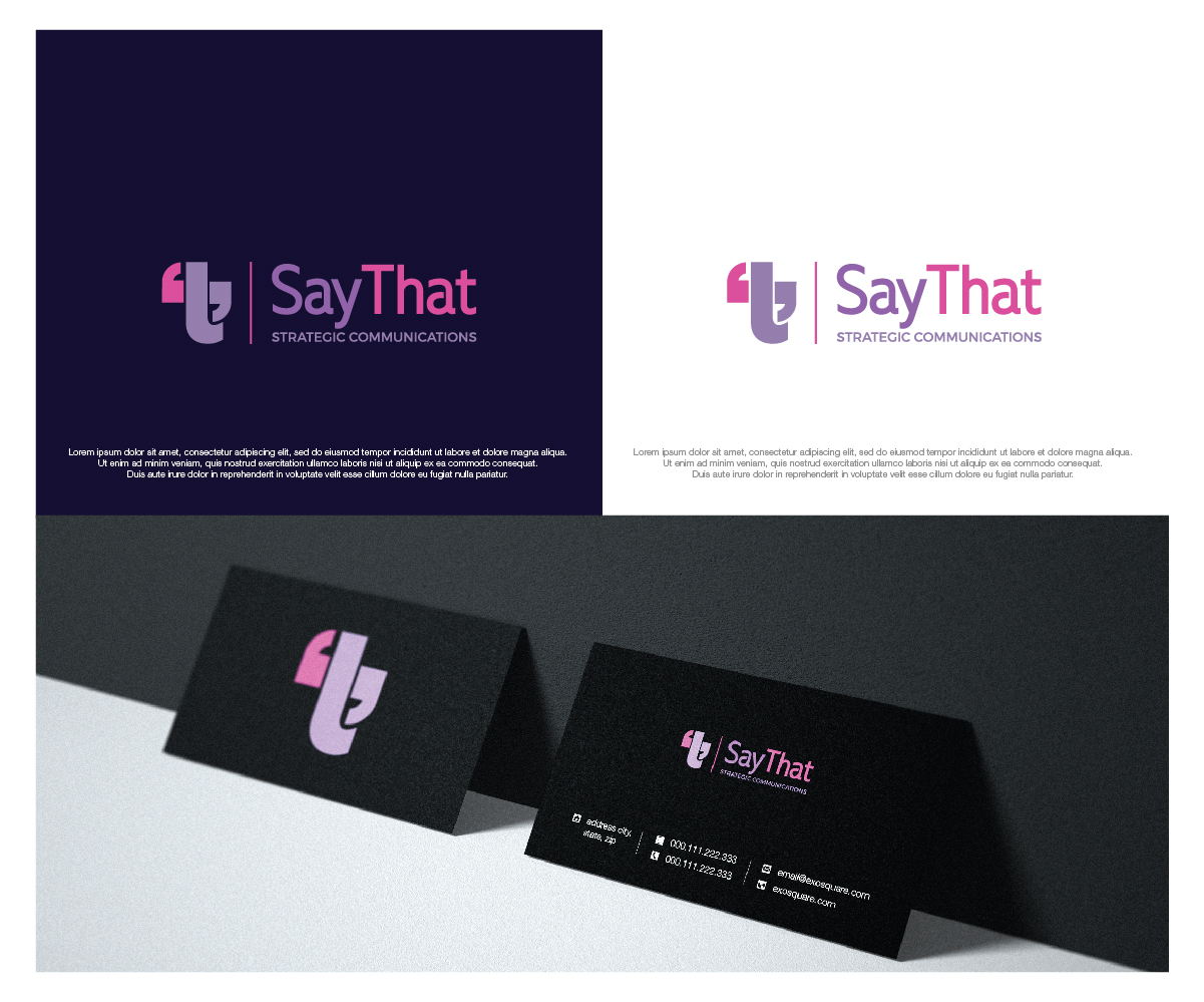 Logo Design by dstudios for Say That | Design #33627975
