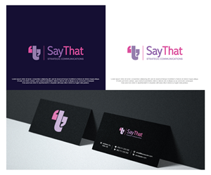 Design de Logo par dstudios pour Say That | Design : #33627975