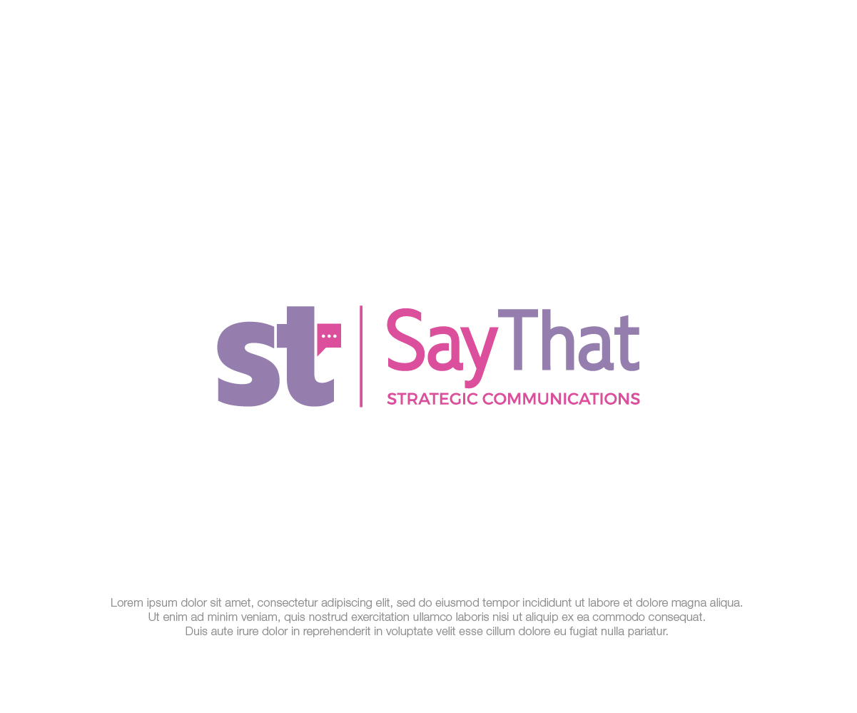 Logo Design by dstudios for Say That | Design #33664605