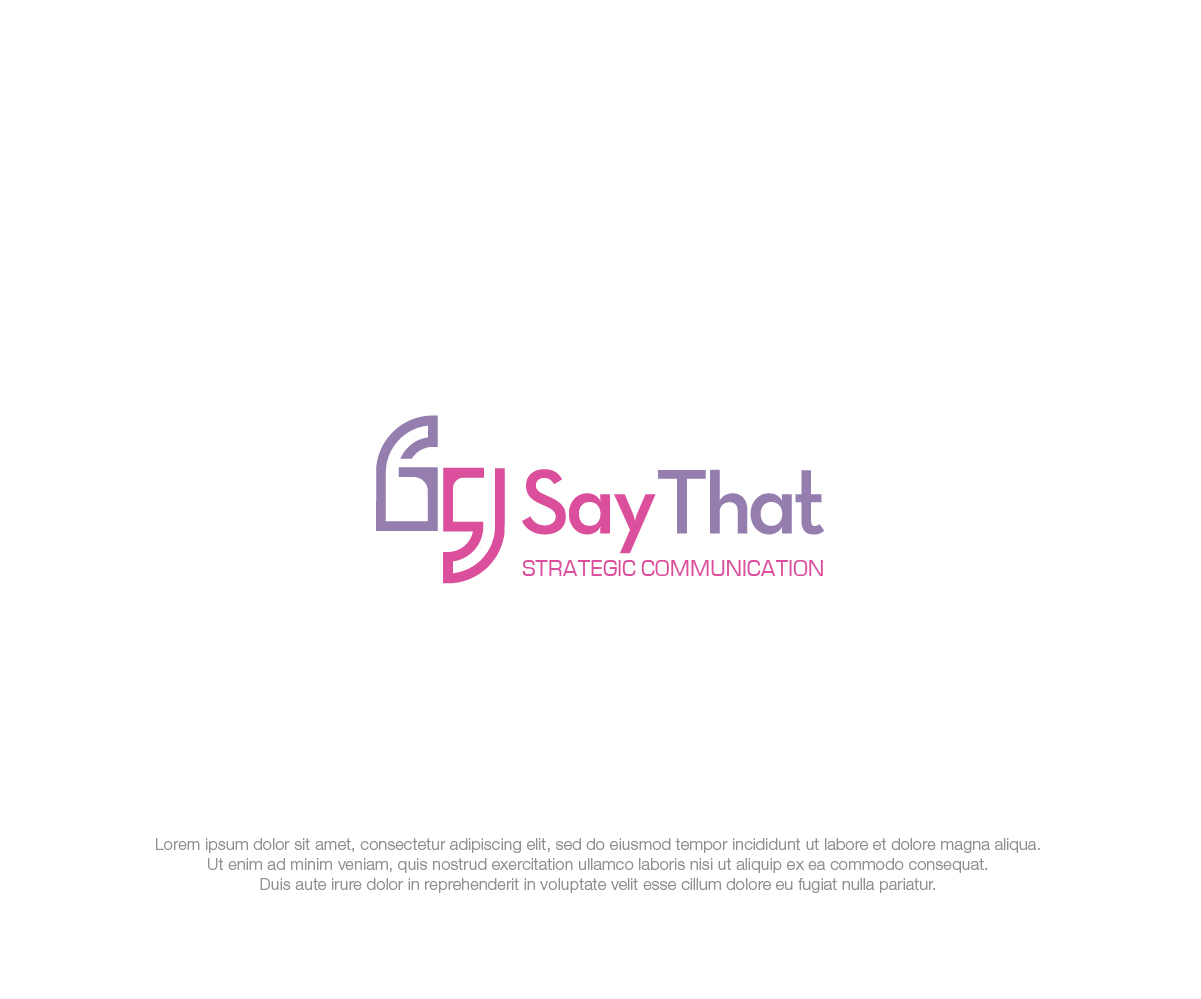 Logo Design by dstudios for Say That | Design #33675392