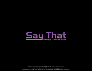 Design de Logo par skart pour Say That | Design : #33557617