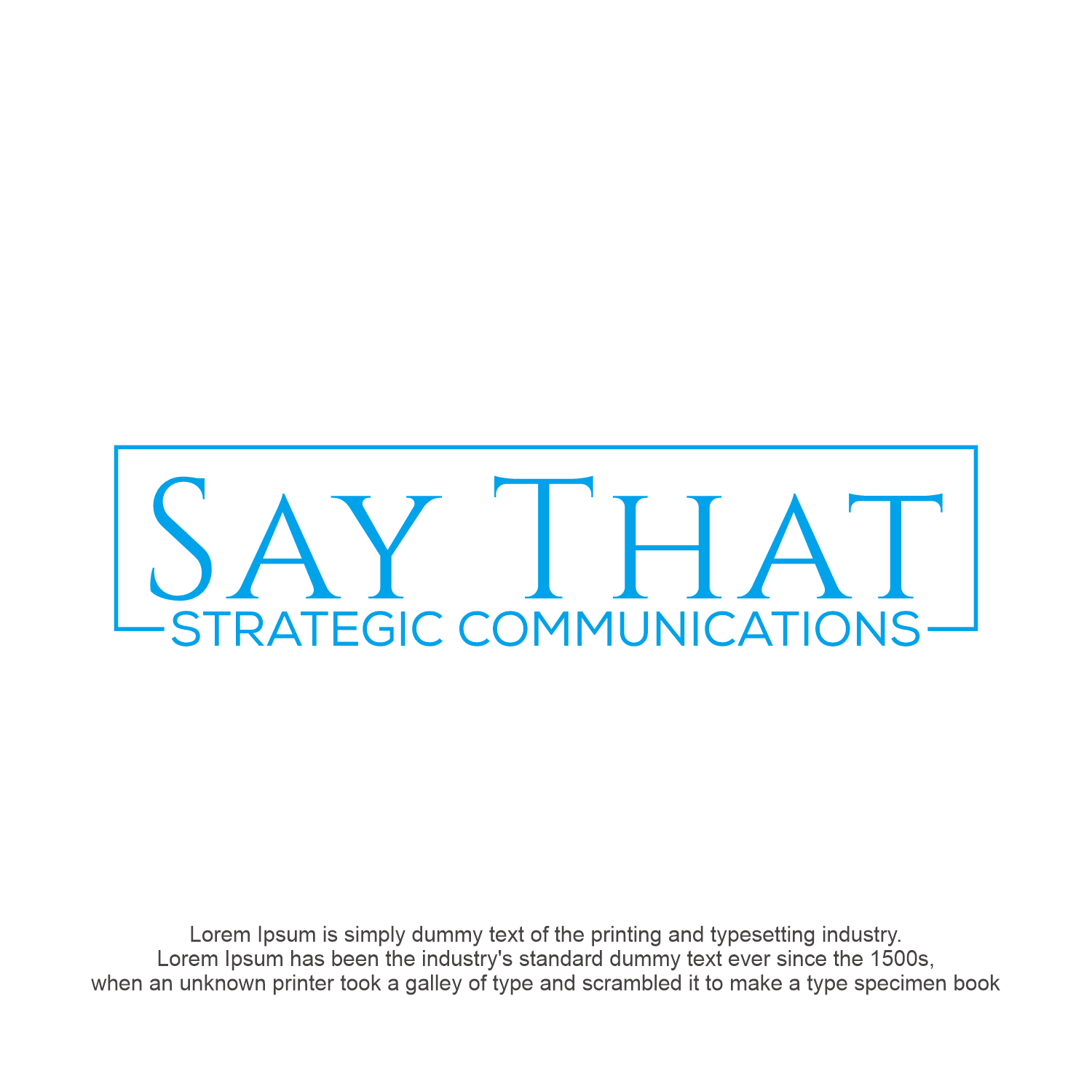 Design de Logo par Eldmal pour Say That | Design #33548908