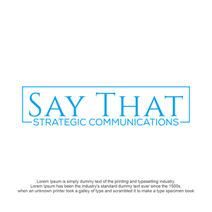 Design de Logo par Eldmal pour Say That | Design : #33548908