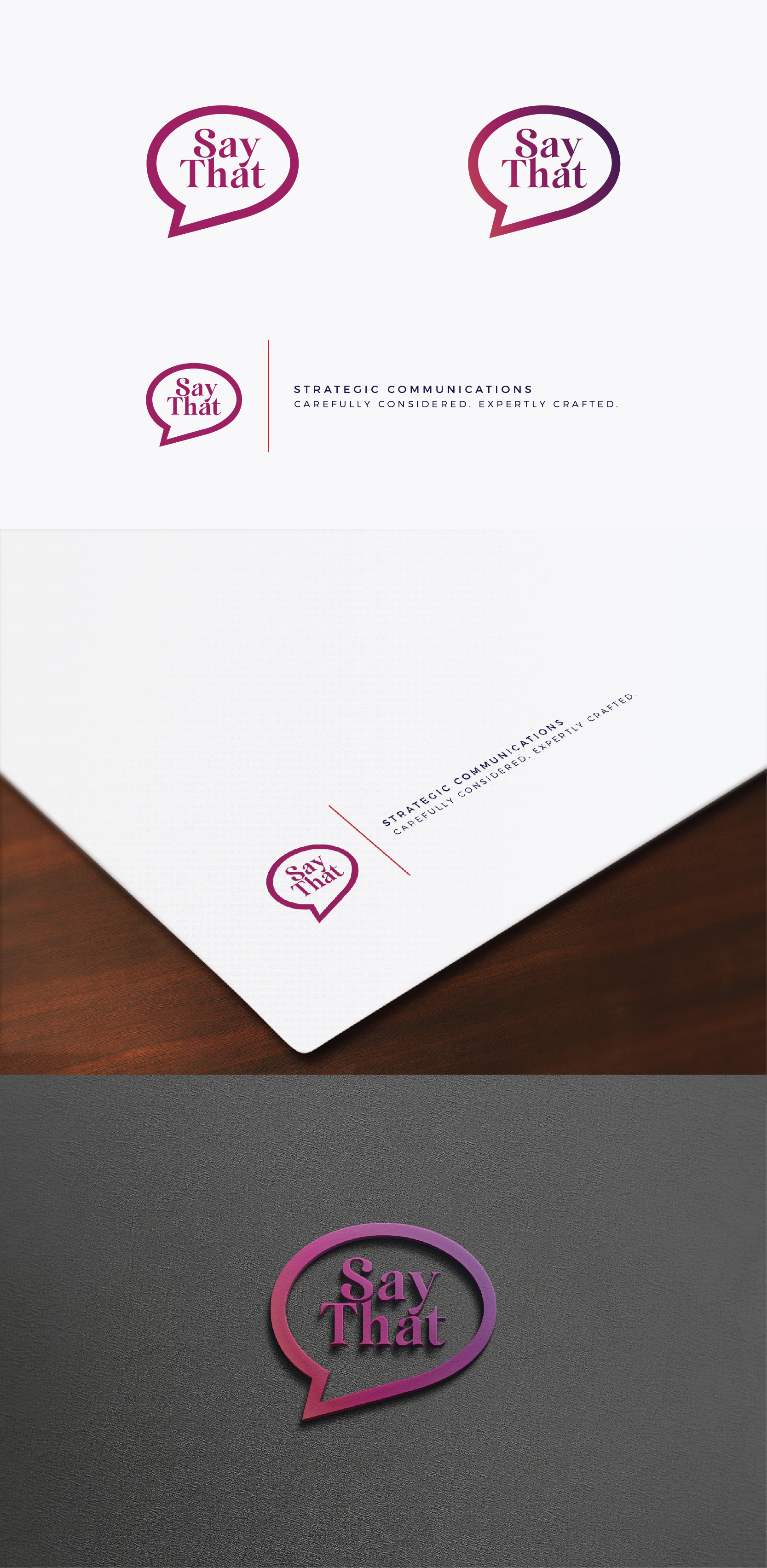 Logo Design by IMilenovic for Say That | Design #33576064