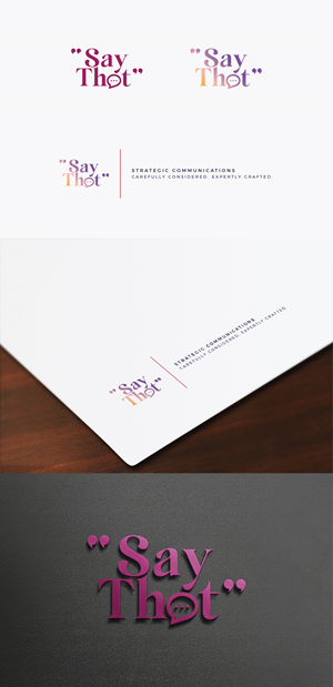 Diseño de Logo por IMilenovic para Say That | Diseño: #33626296
