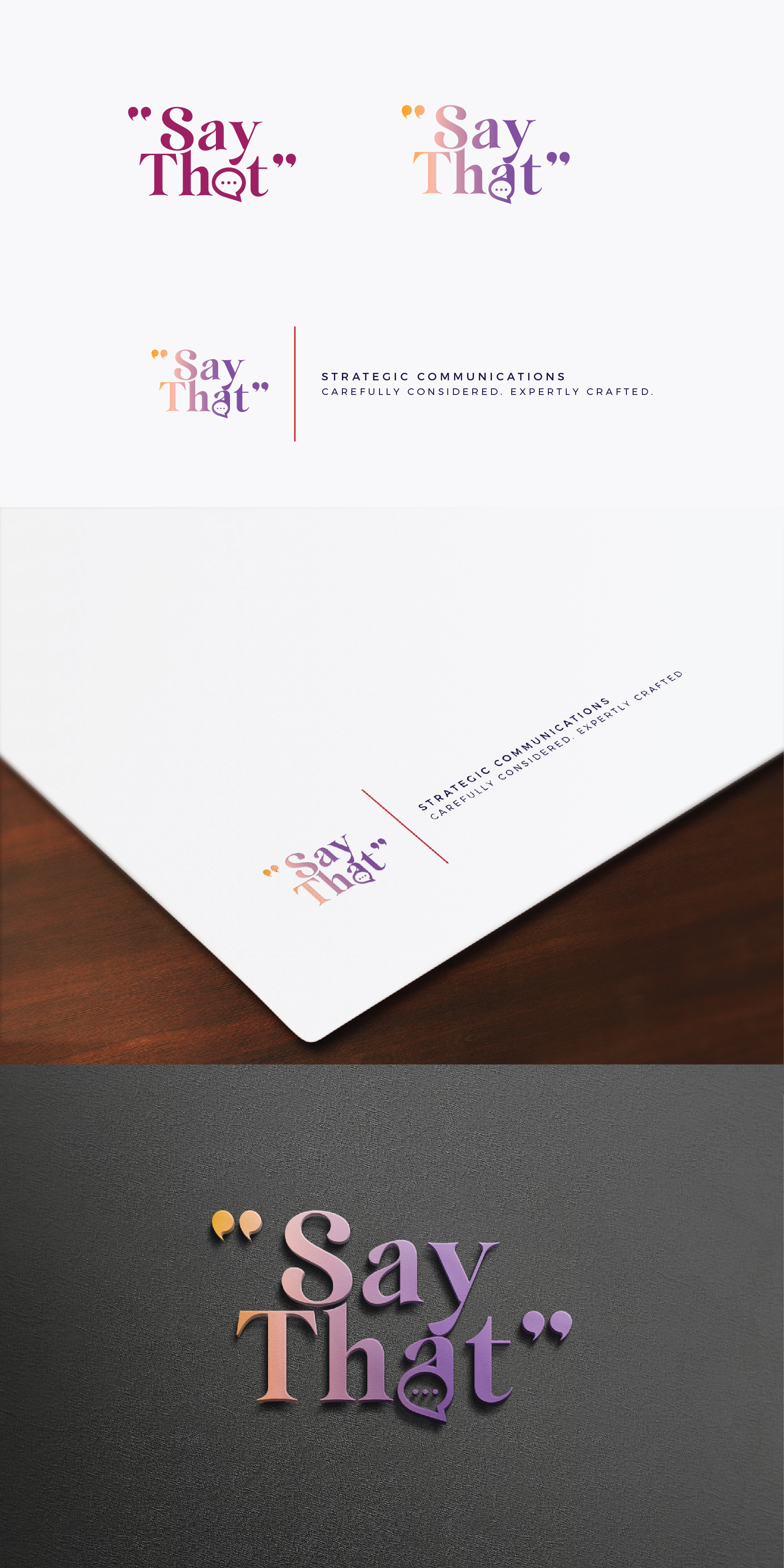 Logo Design by IMilenovic for Say That | Design #33640280