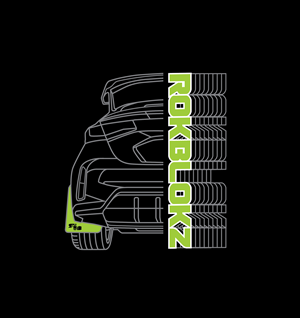 ROKBLOKZ mud flaps. Design a t shirt for the rally/tuner car, and/or Jeep/offroading market.