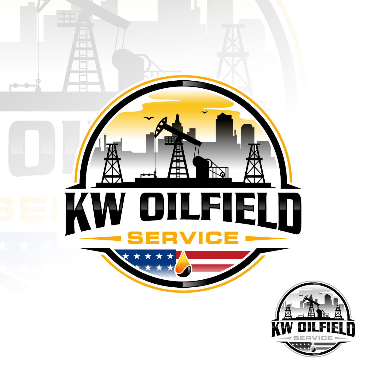 Logo Design by Suvendu.S for KW Oilfield Service | Design #33582030