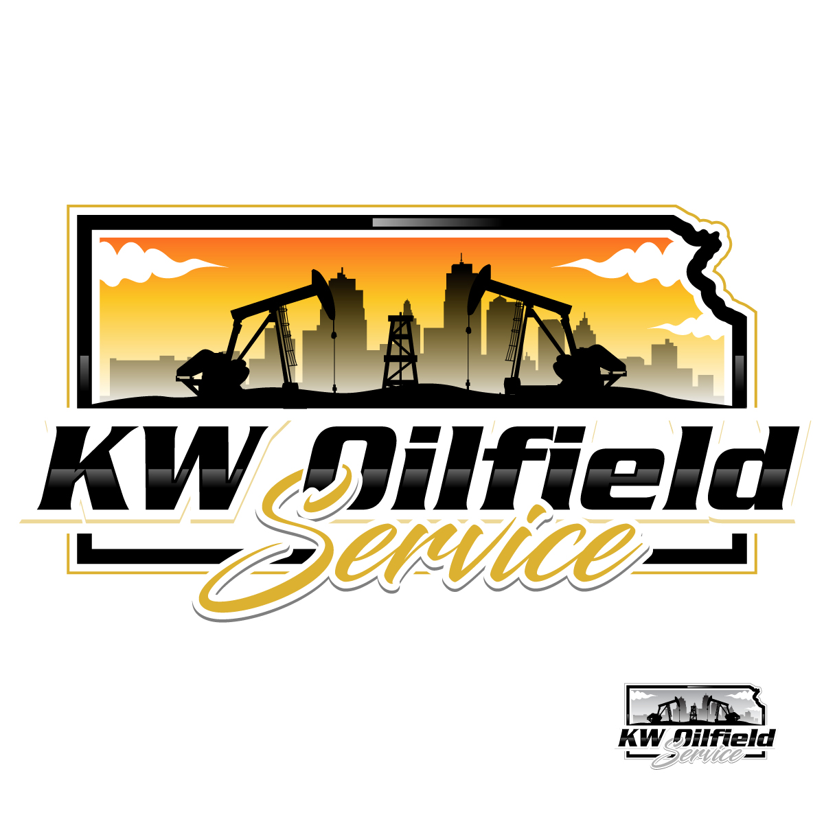 Logo-Design von Suvendu.S für KW Oilfield Service | Design #33584079