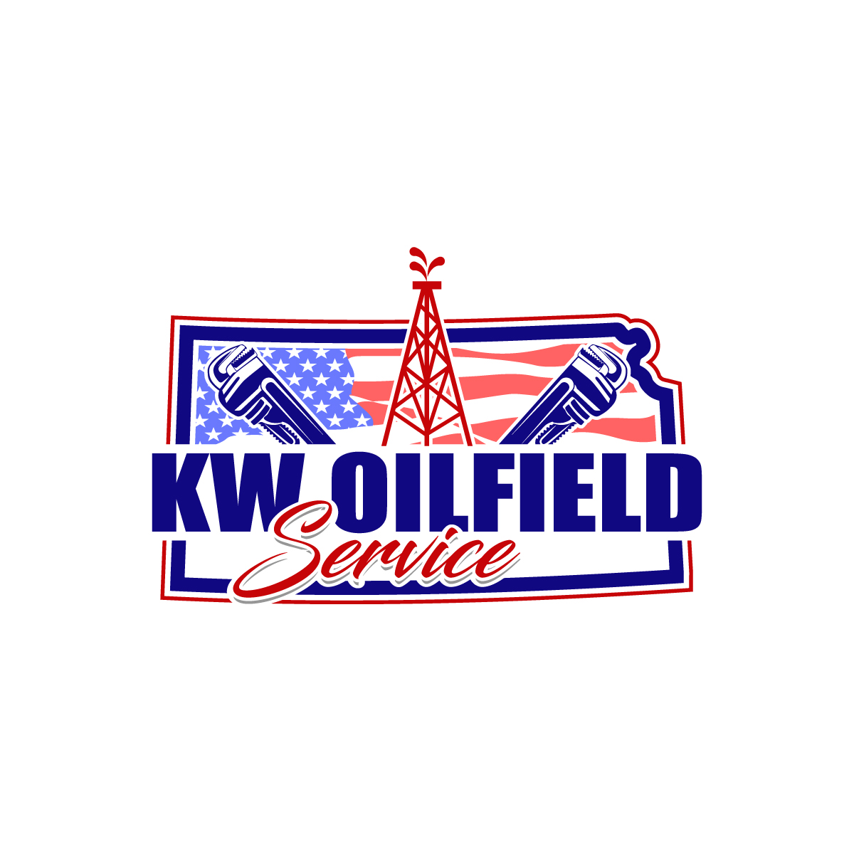 Logo-Design von Suvendu.S für KW Oilfield Service | Design #33584449