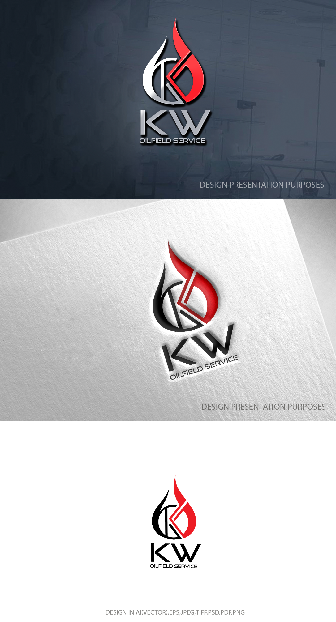 Diseño de Logo por zebronicgraphic para KW Oilfield Service | Diseño #33554273