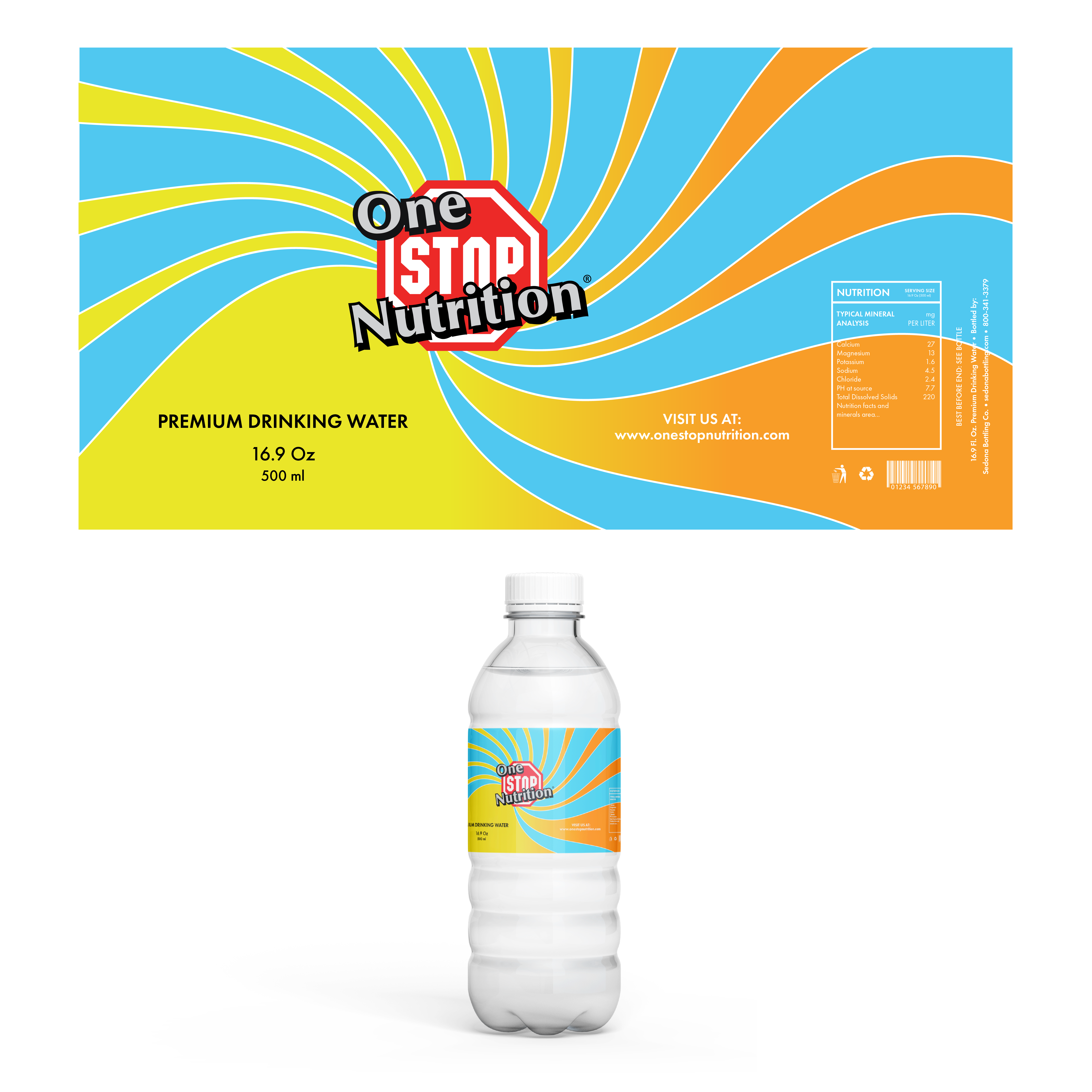 Label Design by MAS Design for One Stop Nutrition  | Design #33621041