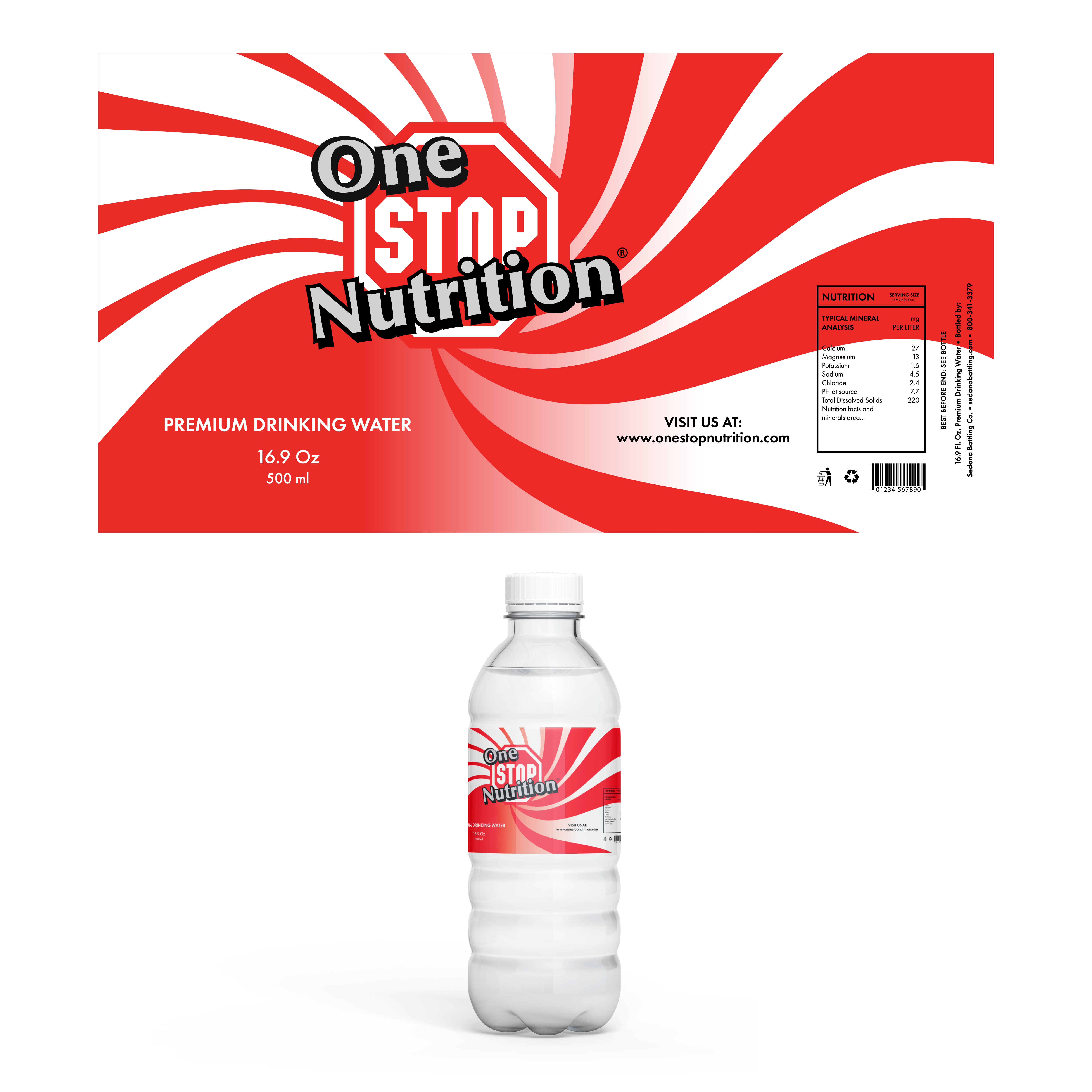 Diseño de Etiqueta por MAS Design para One Stop Nutrition  | Diseño #33761826