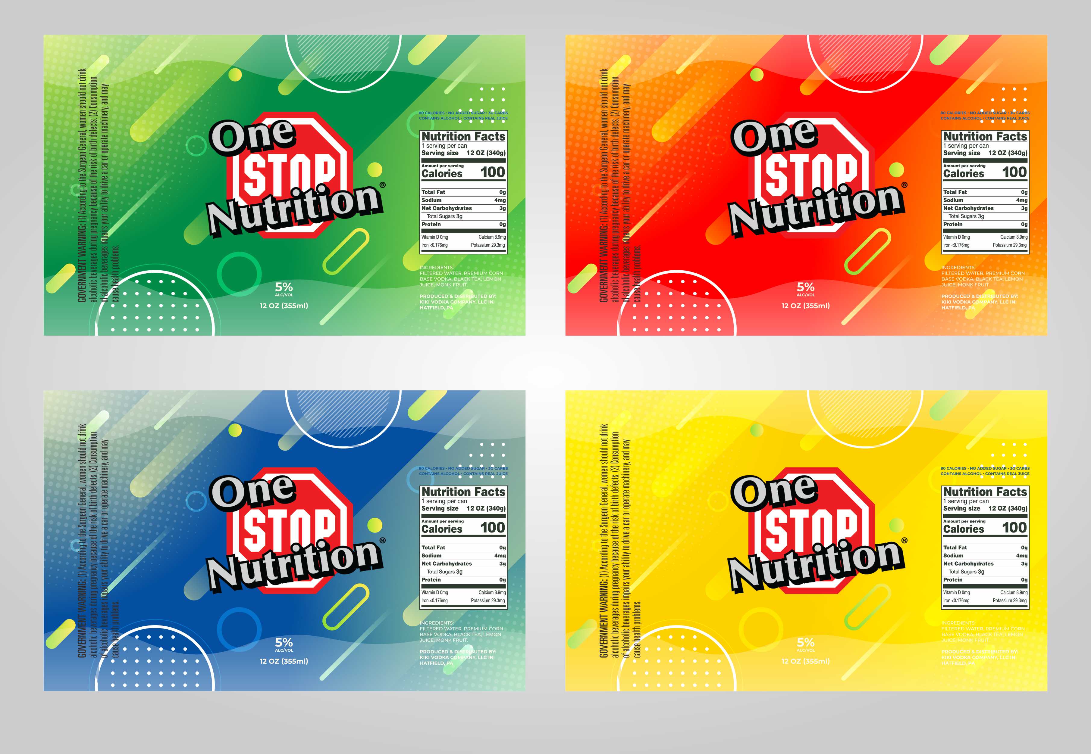 Design Étiquette par masheri pour One Stop Nutrition  | Design #33555978