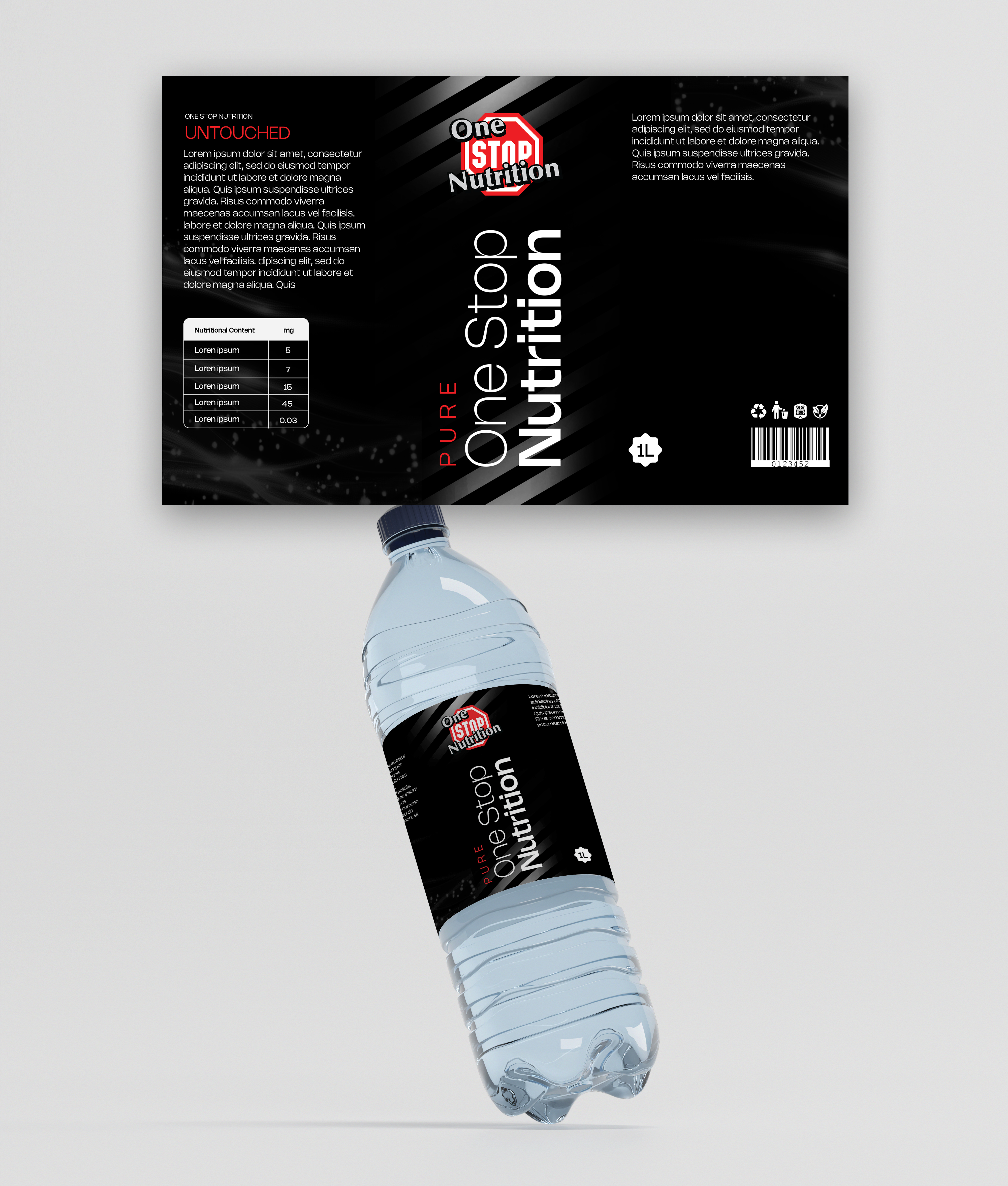 Diseño de Etiqueta por Graphic Guy para One Stop Nutrition  | Diseño #33763830