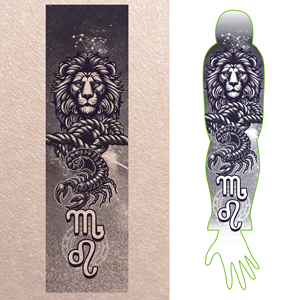 Tattoo Design by BJY for this project | Design: #33560204