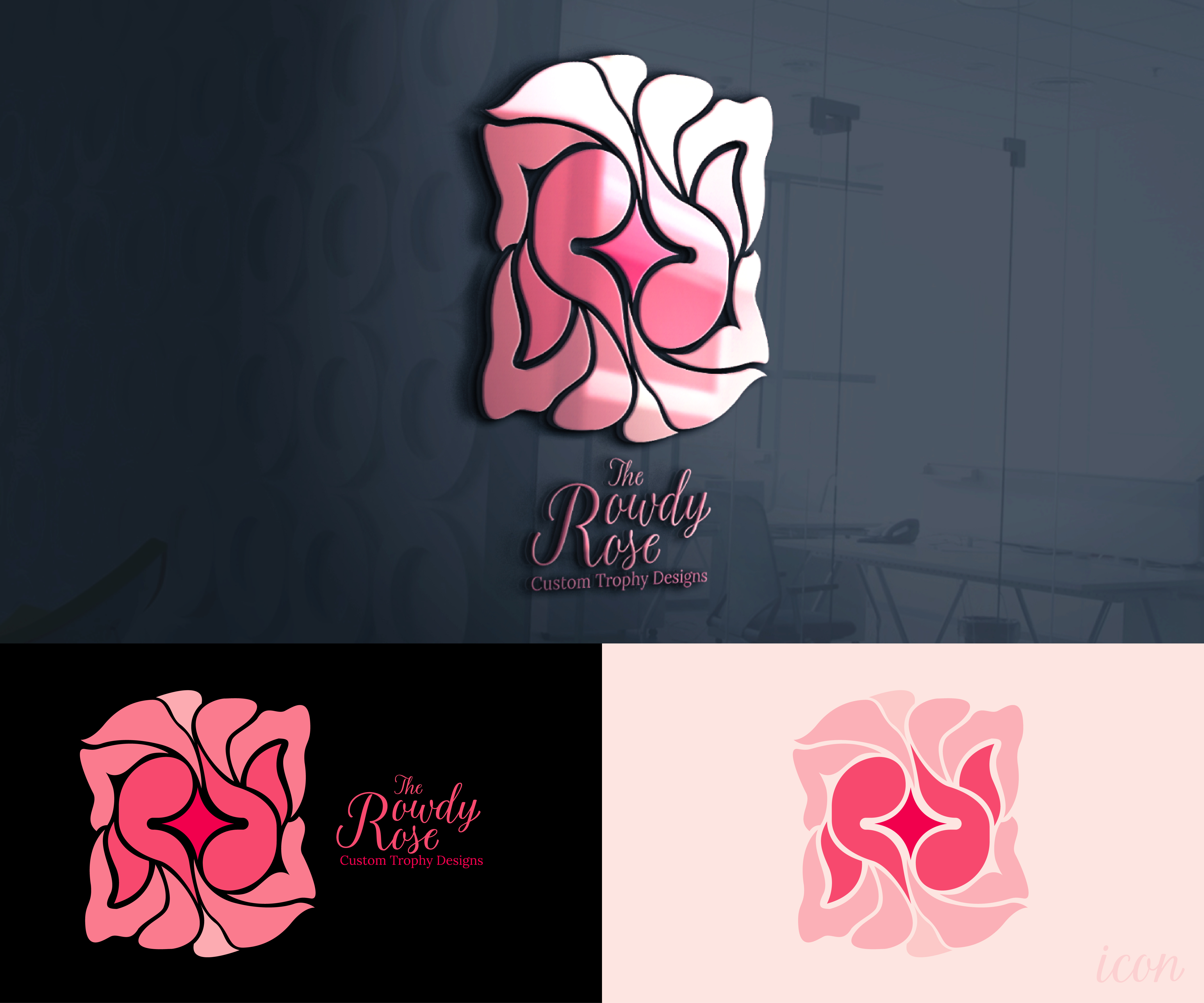 Logo Design by i Mochi for The Rowdy Rose | Design #33598422