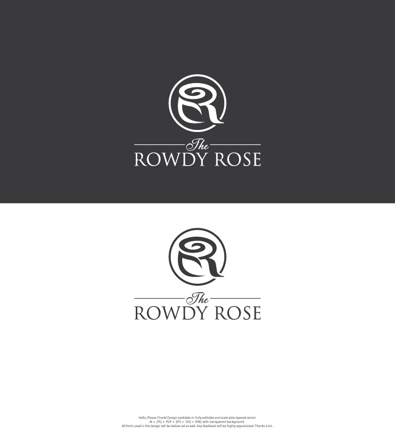 Logo Design by skart for The Rowdy Rose | Design #33562583