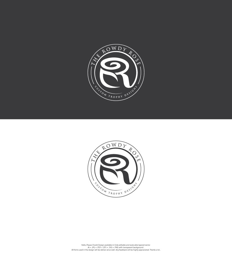 Logo Design by skart for The Rowdy Rose | Design #33564181