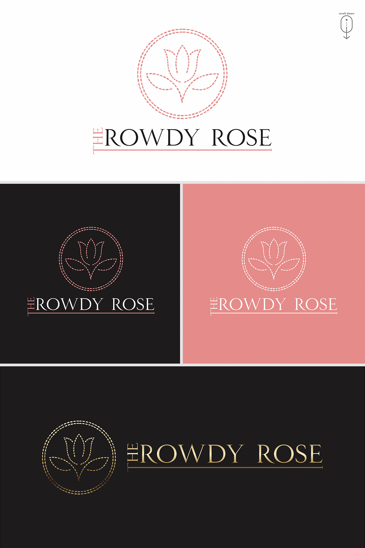 Logo Design by Zonda Studio for The Rowdy Rose | Design #33556350