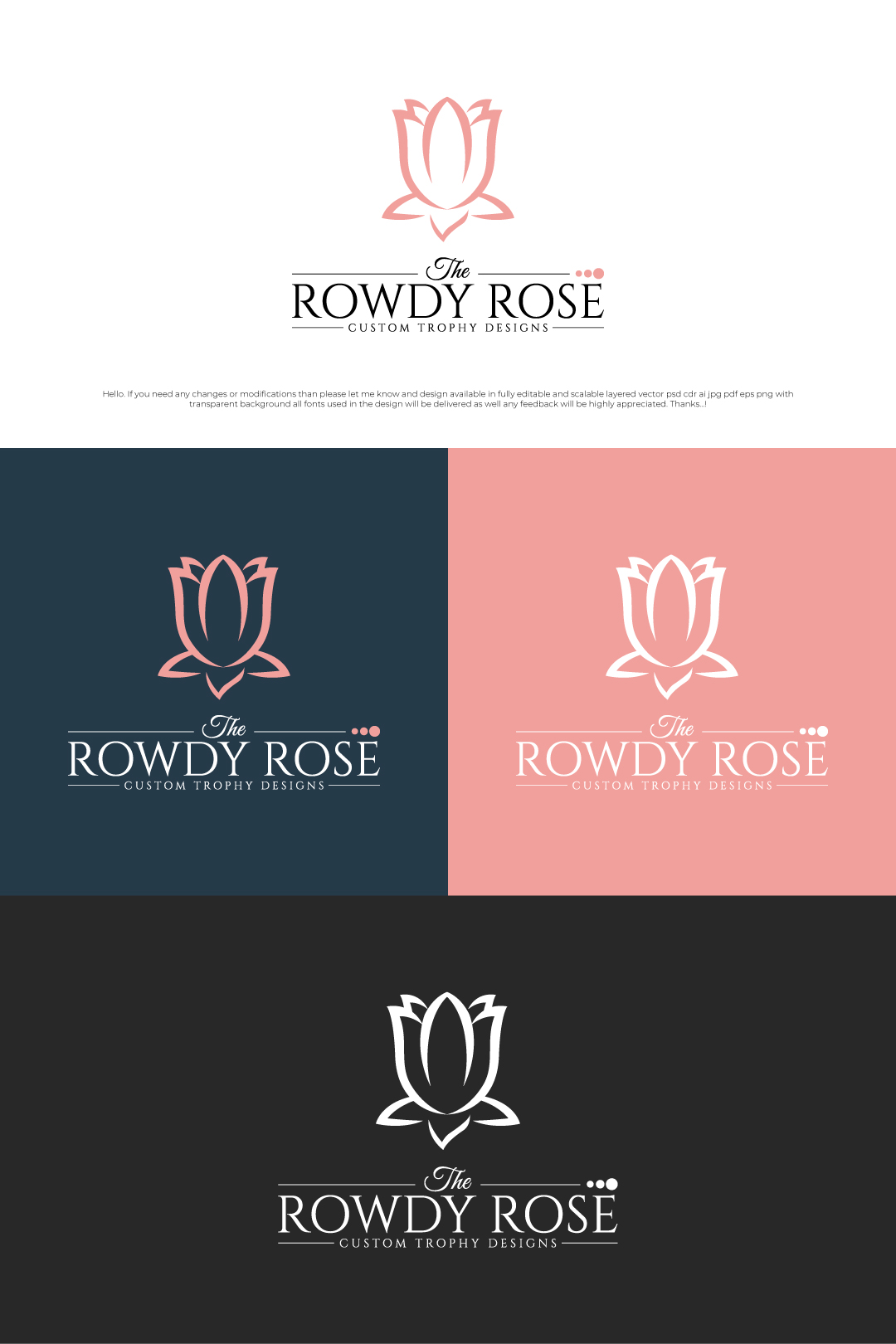 Logo Design by jamal2486 for The Rowdy Rose | Design #33603503