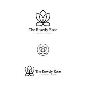 Logo Design by os96i for The Rowdy Rose | Design: #33602017