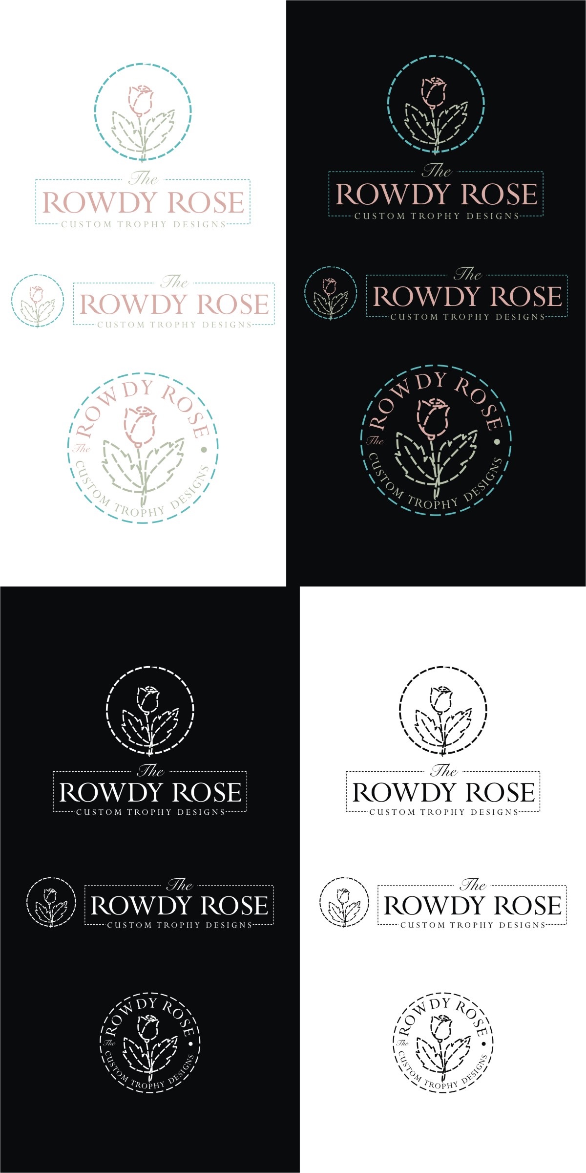Logo Design by N83touchthesky for The Rowdy Rose | Design #33572200