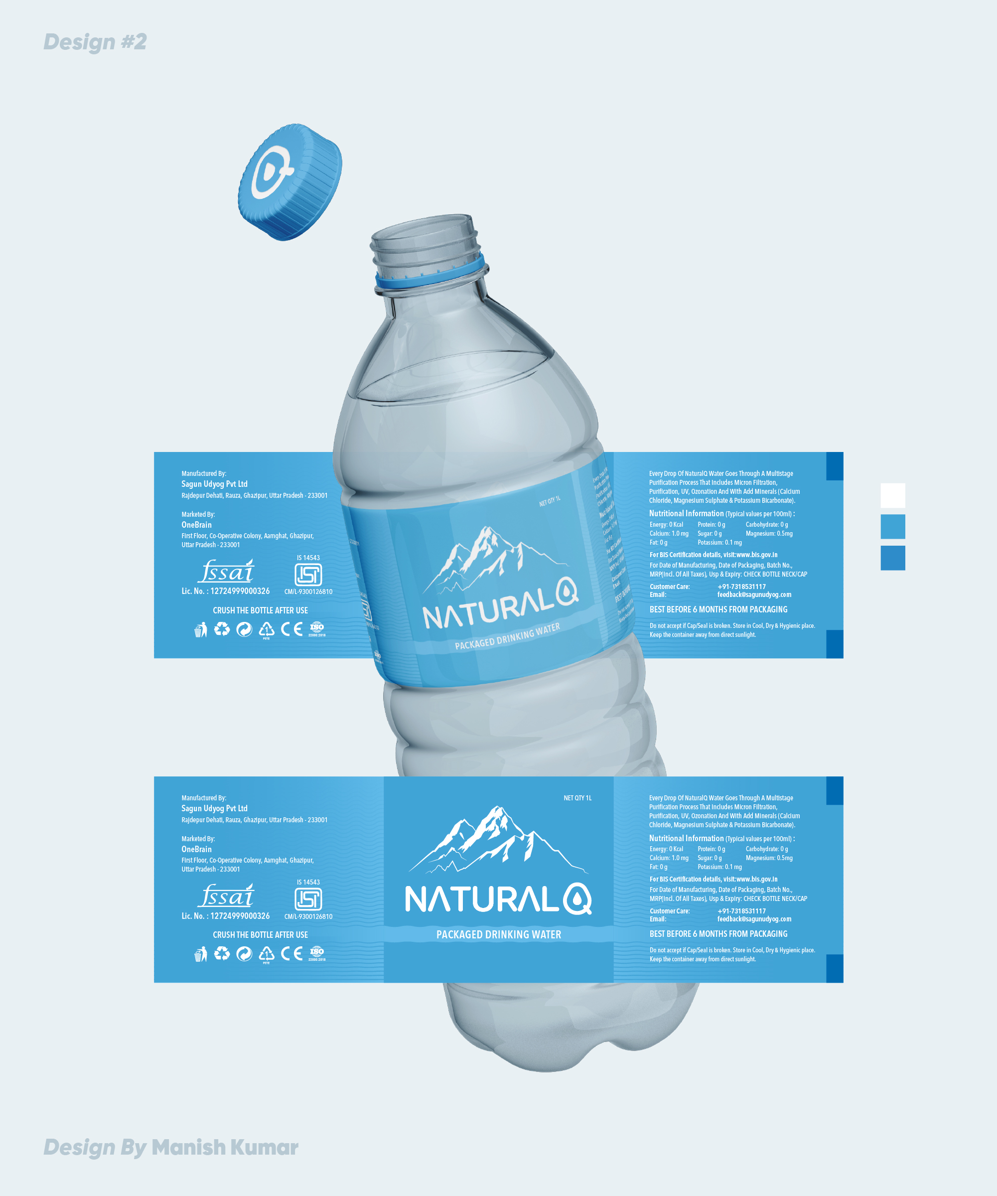 Diseño de Etiqueta por RealManish para este proyecto | Diseño #33569042