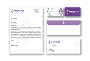 Diseño de Papelería por Expert Bappy para Amethyst Capital | Diseño: #33578640