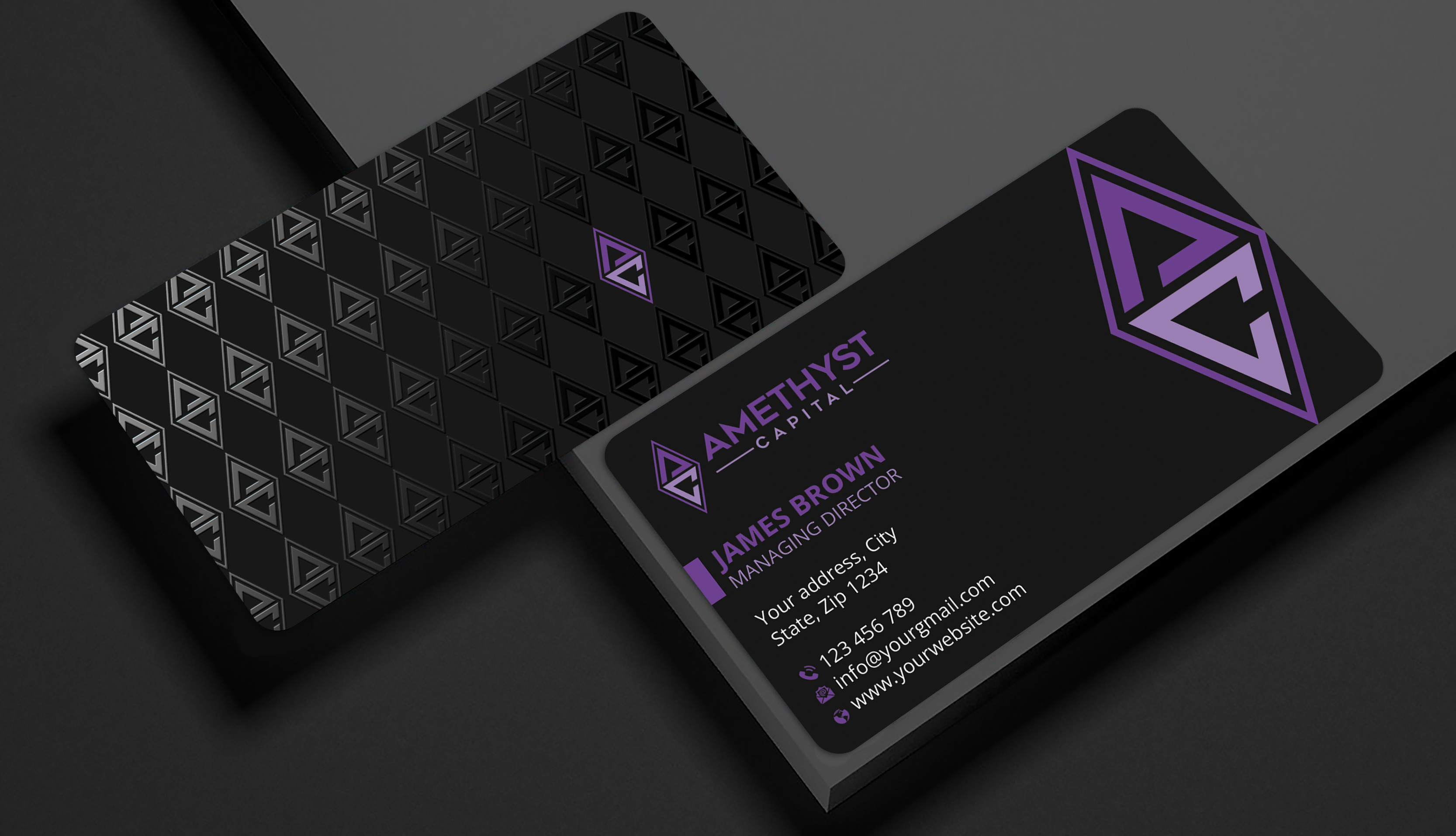 Stationery Design by Expert Bappy for Amethyst Capital | Design #33578891