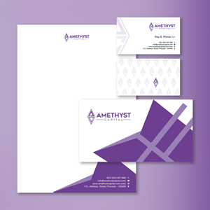 Diseño de Papelería por YourLogoMaster para Amethyst Capital | Diseño: #33596760
