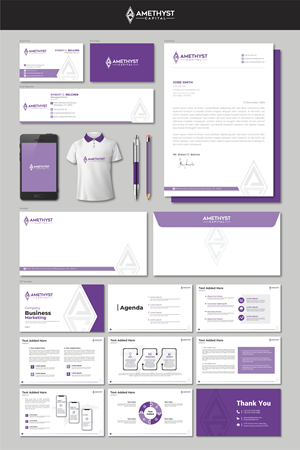 Diseño de Papelería por artbitin para Amethyst Capital | Diseño: #33569520
