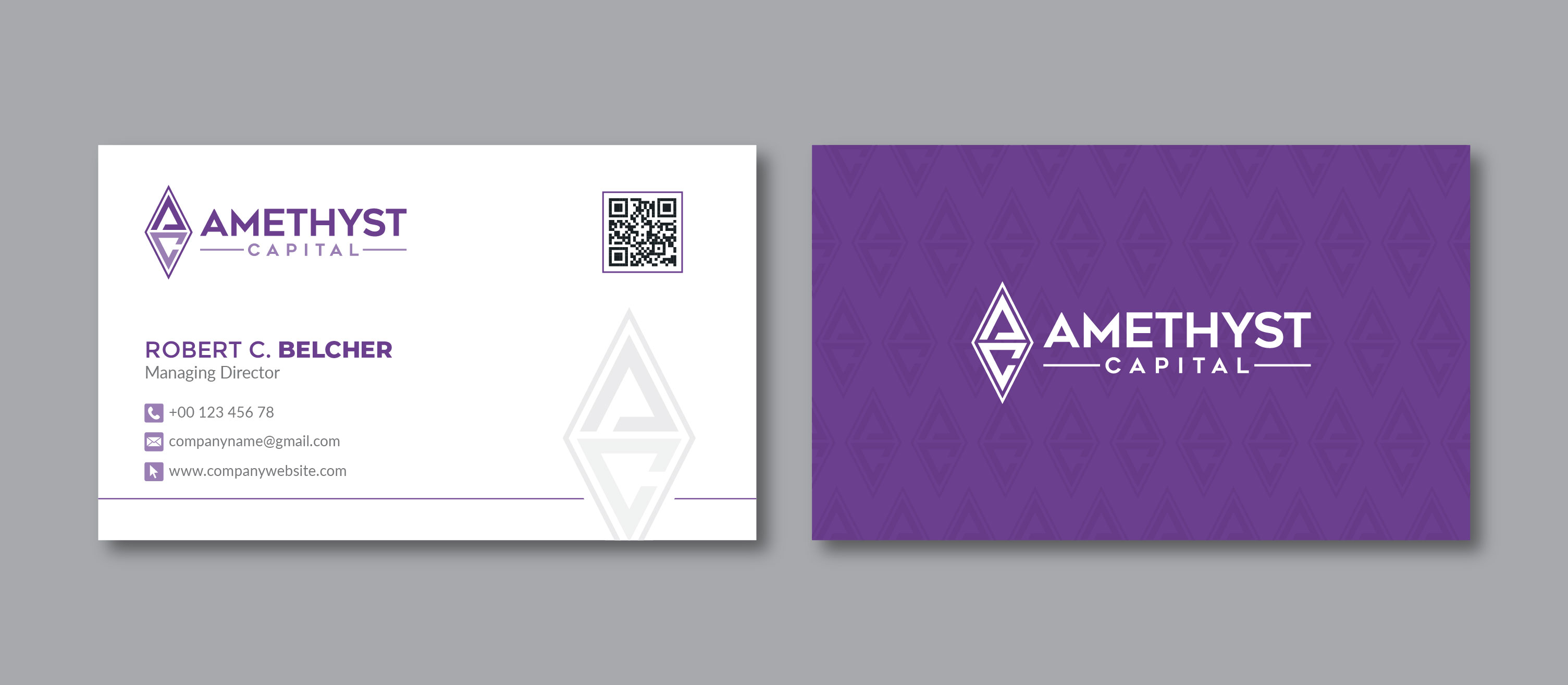 Diseño de Papelería por artbitin para Amethyst Capital | Diseño #33598860