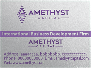 Schreibwaren-Design von daradiazam für Amethyst Capital | Design: #33581635