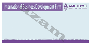 Schreibwaren-Design von daradiazam für Amethyst Capital | Design: #33581948