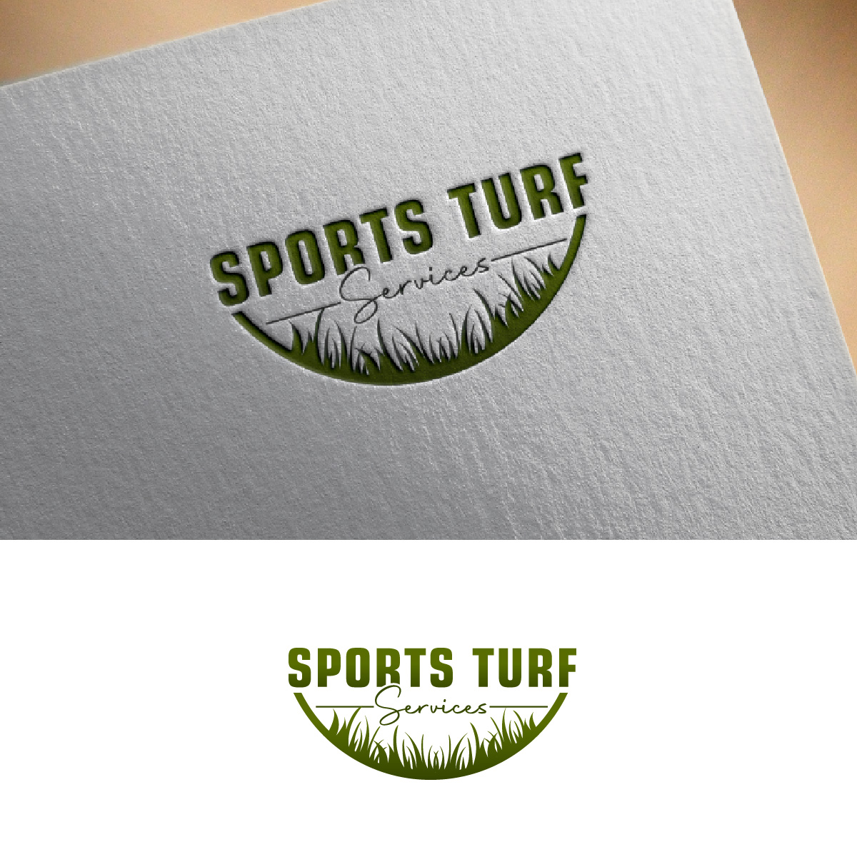 Logo Design by fly  design for Sports Turf Services | Design #33582526