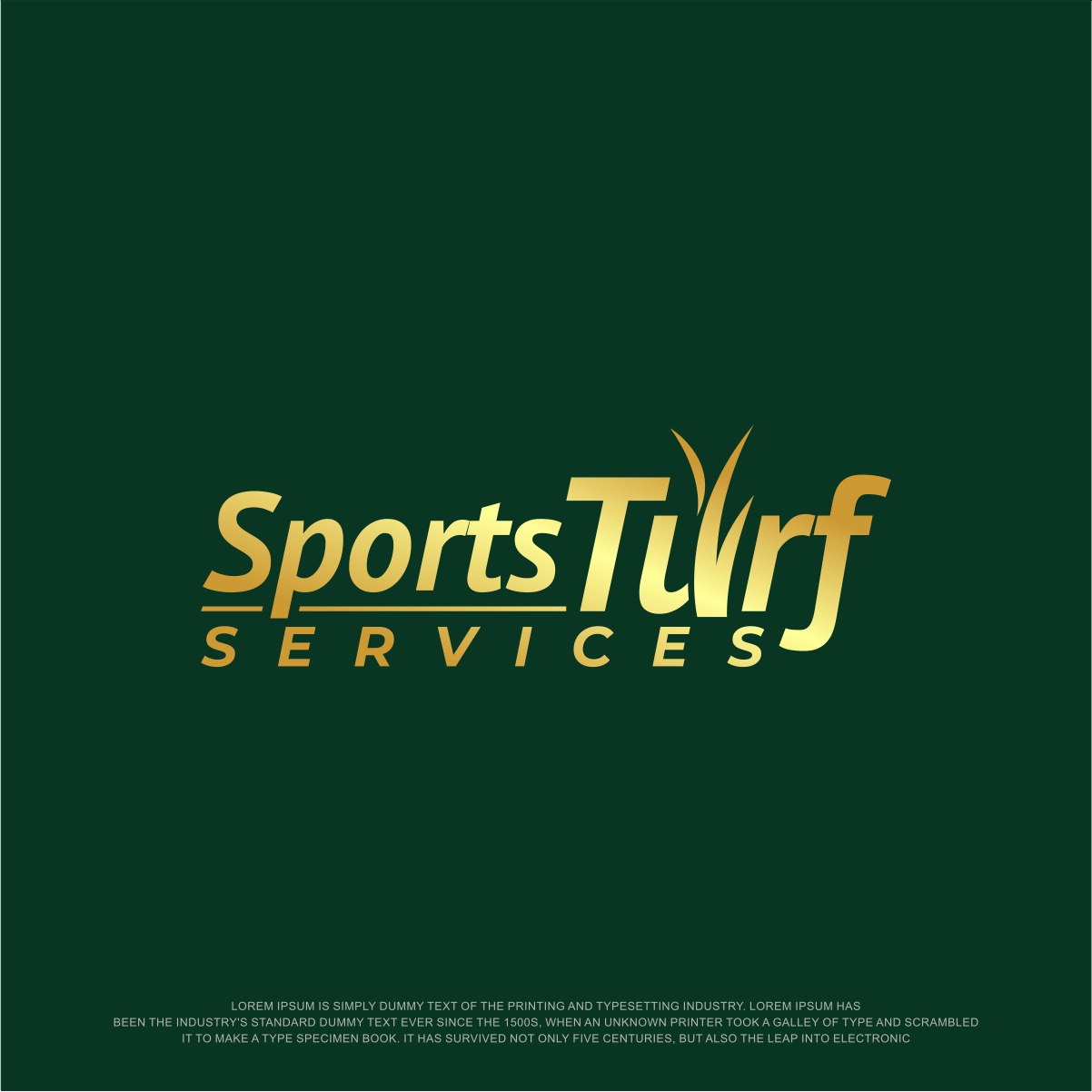 Logo Design by fly  design for Sports Turf Services | Design #33600398