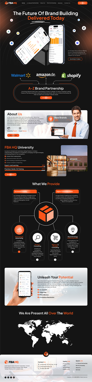 Need to redesign current website to have better branding and look more innovative