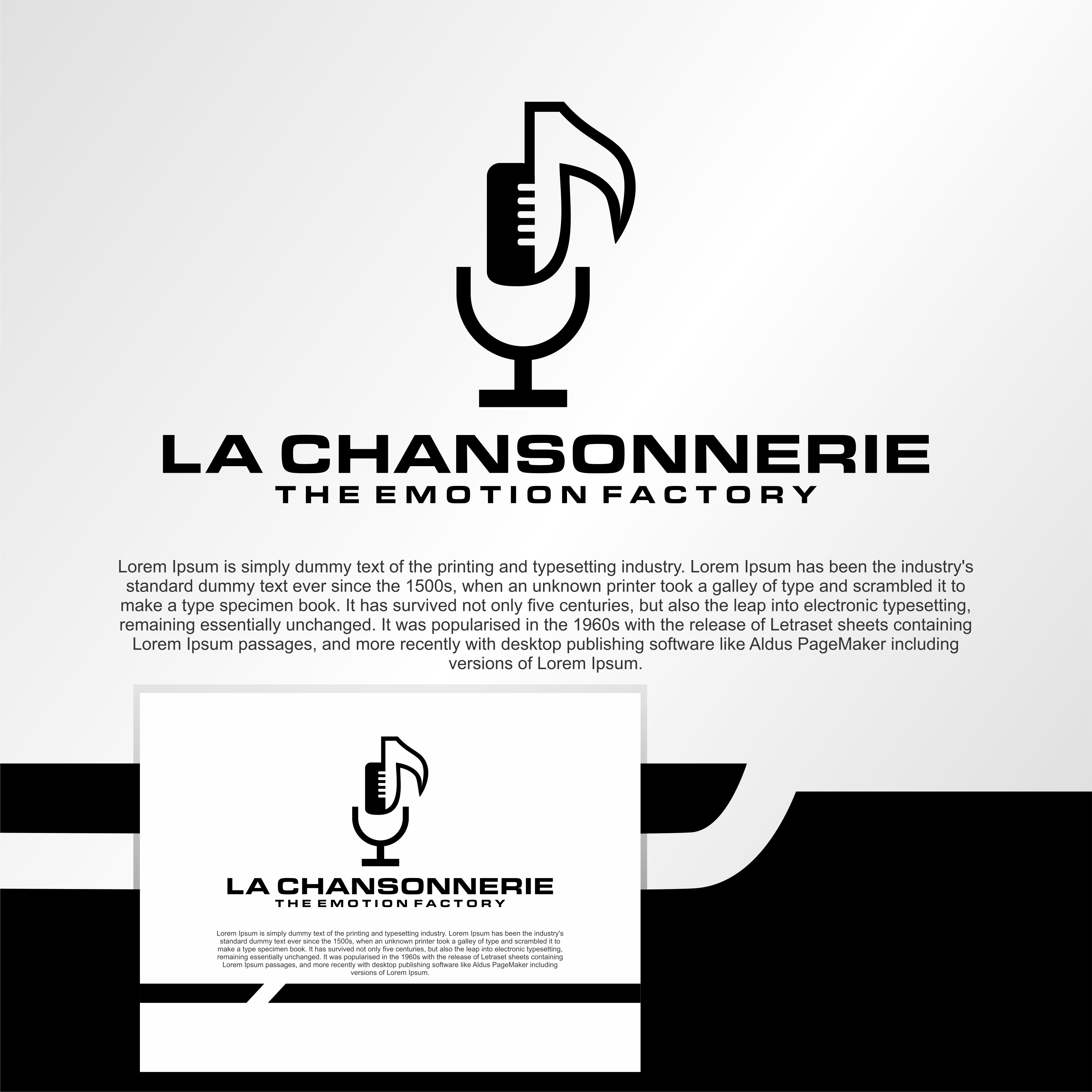 Logo Design by diego costa for La chansonnerie | Design #33591847