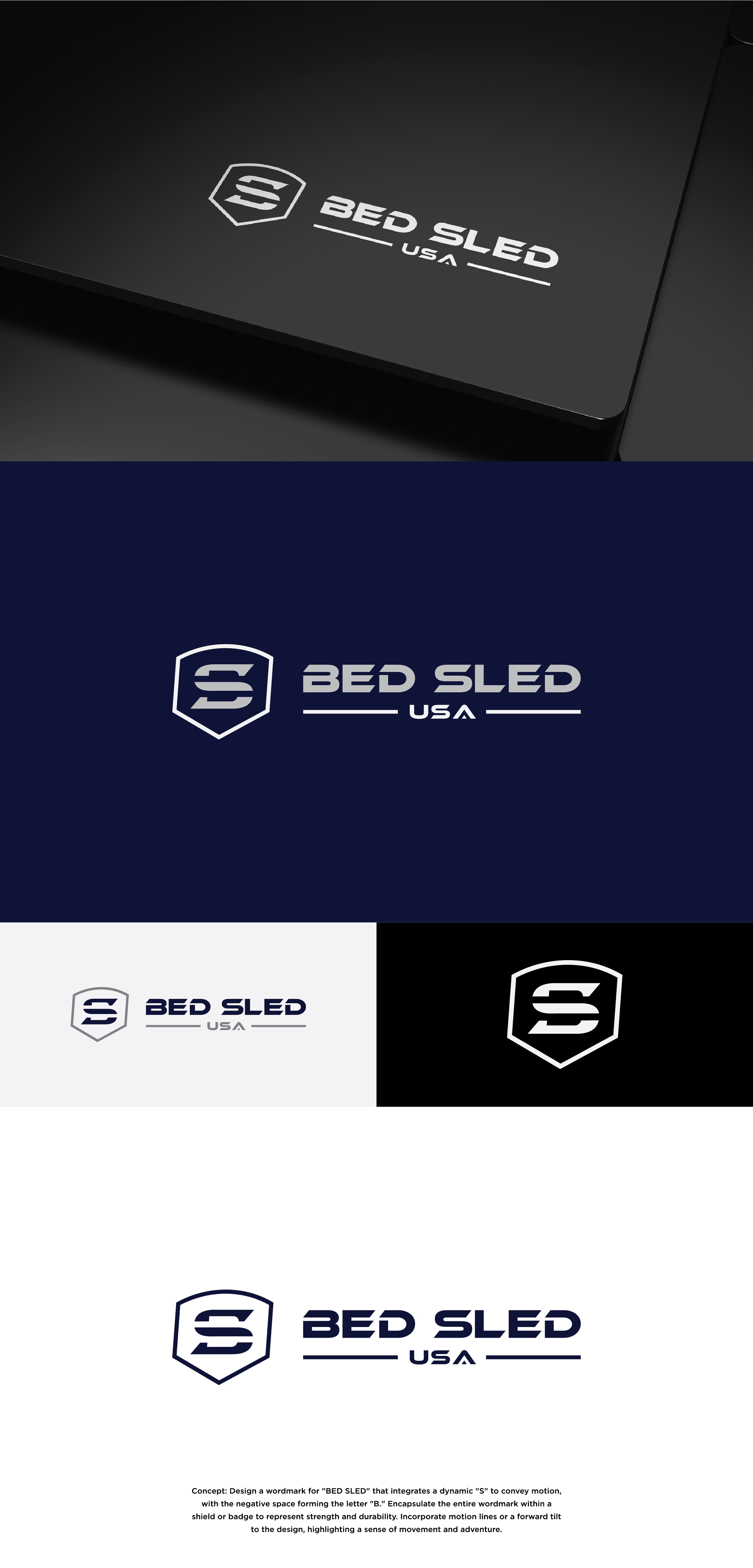 Logo Design by Ally Mac for Bed Sled USA | Design #33637797