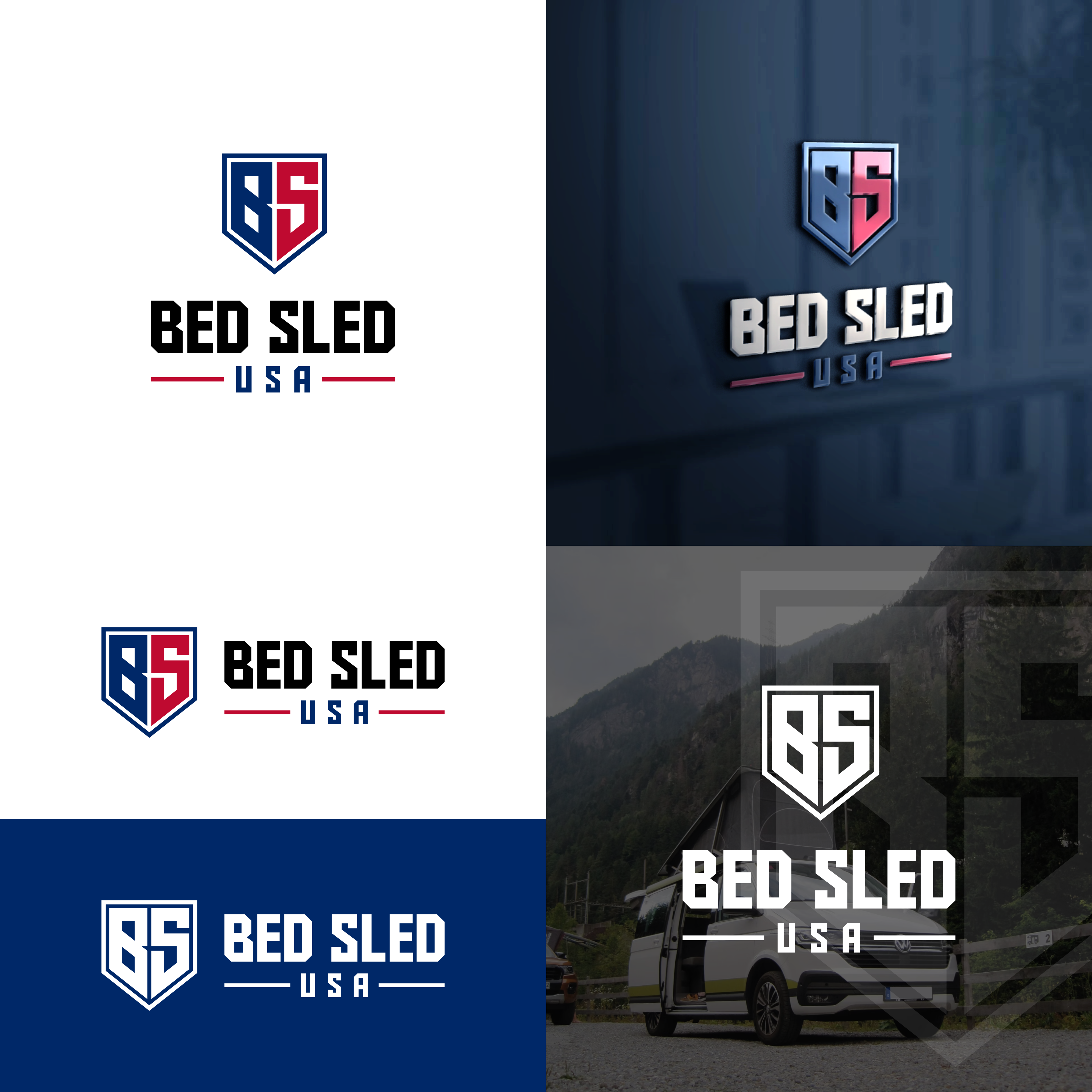 Logo-Design von Maknaz für Bed Sled USA | Design #33635040
