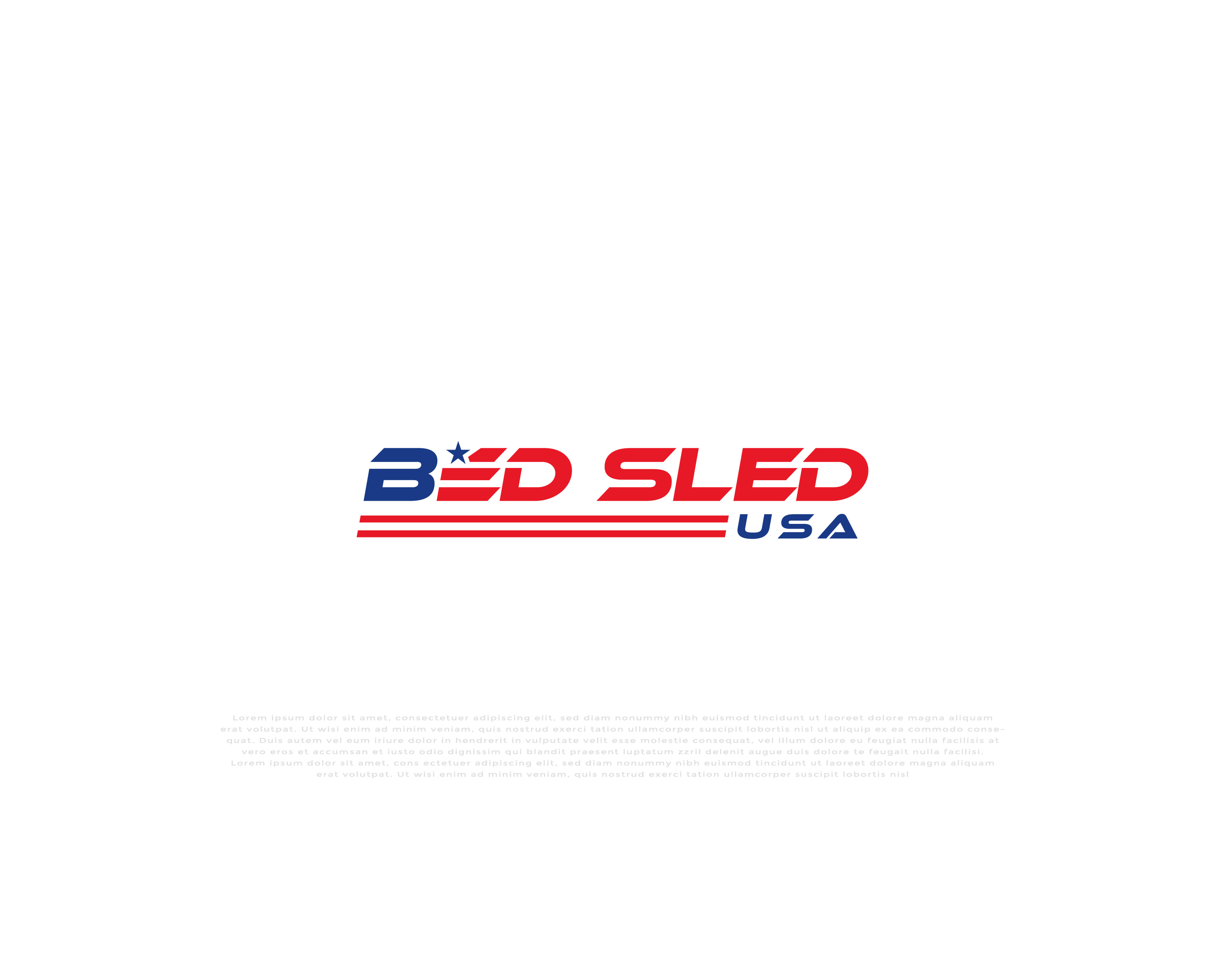 Logo Design by mehedi.h for Bed Sled USA | Design #33591794