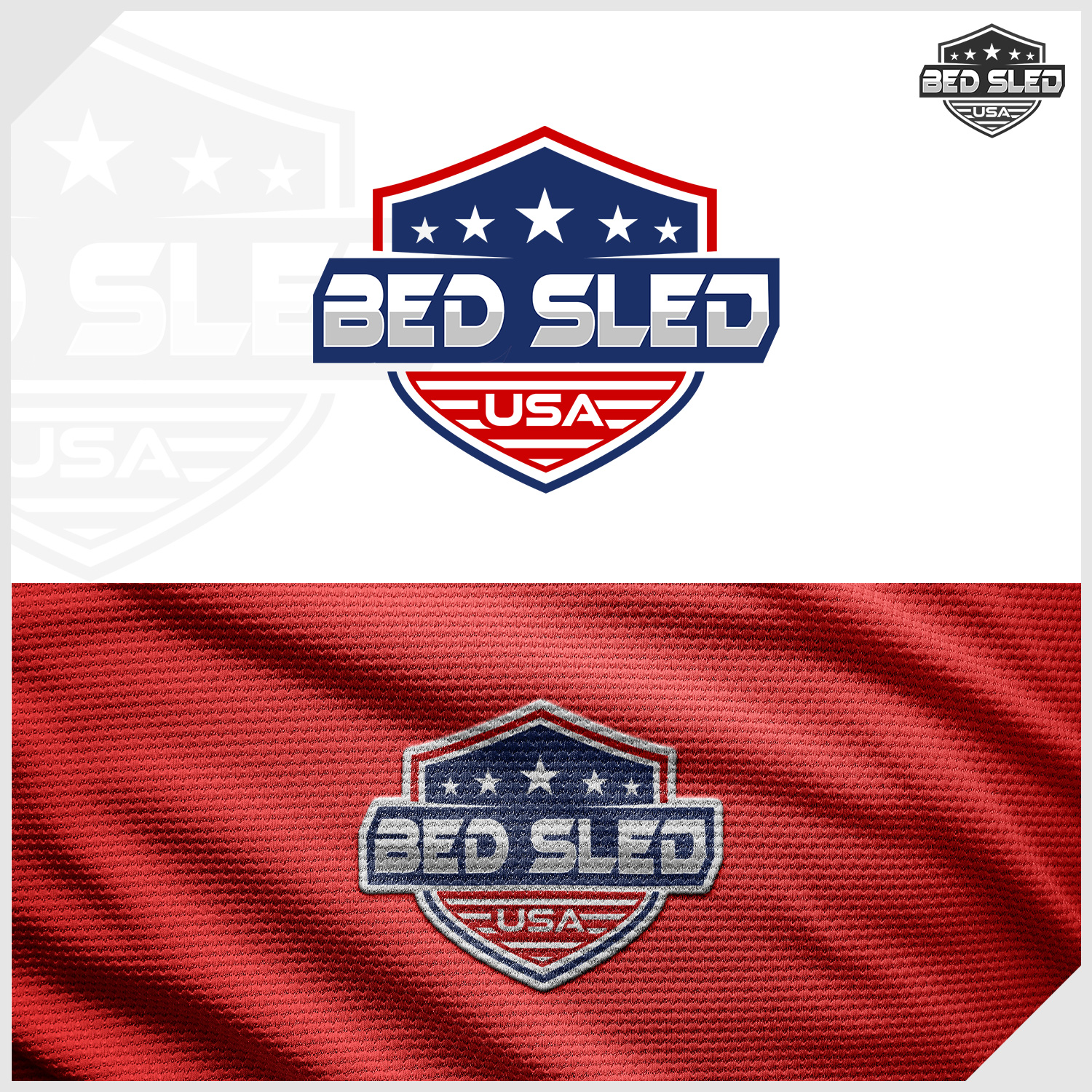 Logo Design by IDesign1606 for Bed Sled USA | Design #33596198