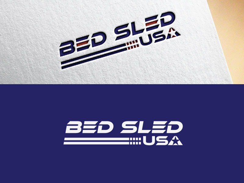 Logo Design by holyvi for Bed Sled USA | Design #33602873