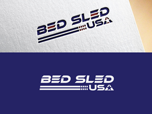 Logo Design by holyvi for Bed Sled USA | Design: #33602873