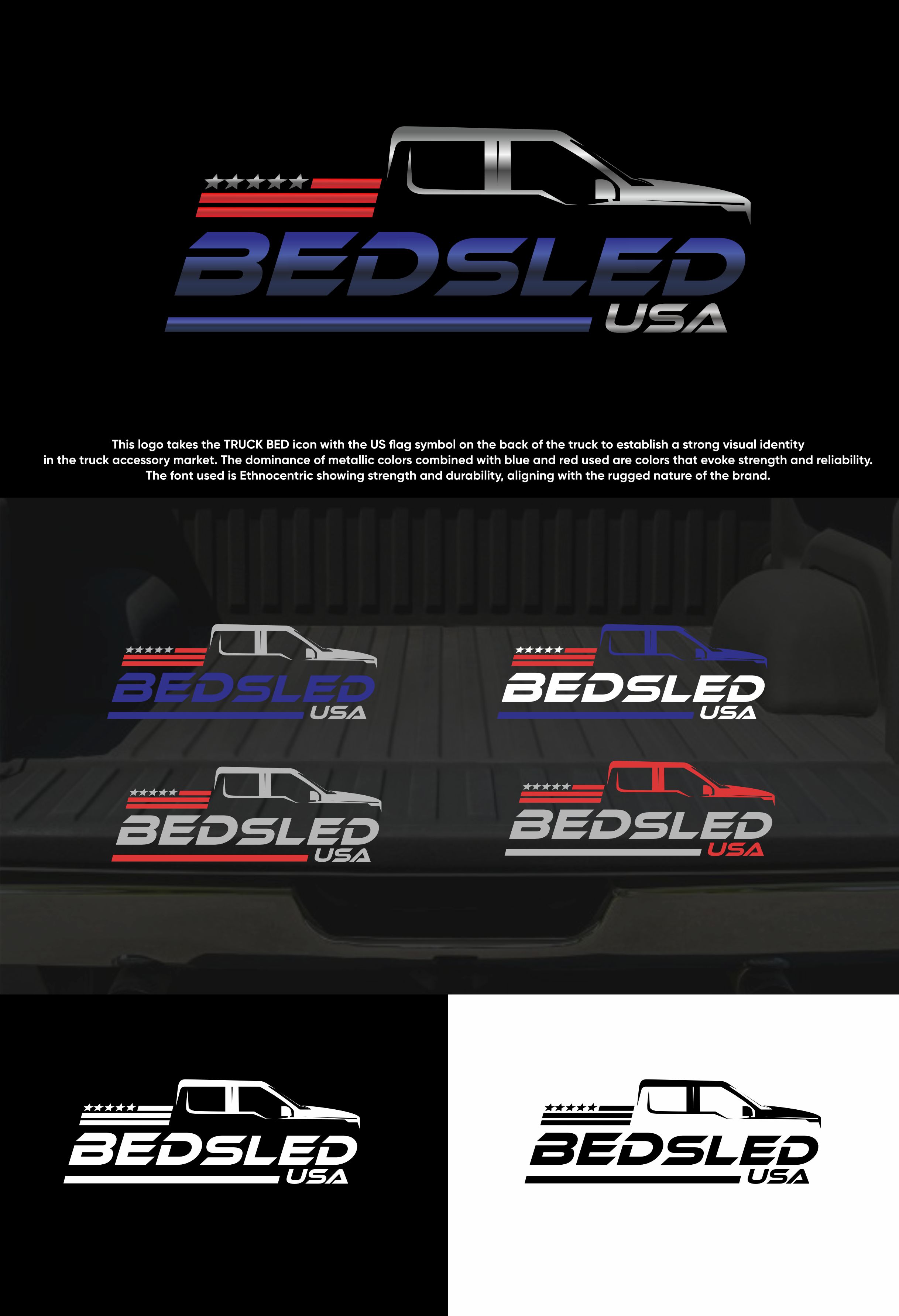 Logo Design by Laptoprusak for Bed Sled USA | Design #33594366