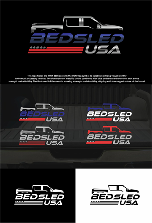 Logo Design by Laptoprusak for Bed Sled USA | Design: #33595199